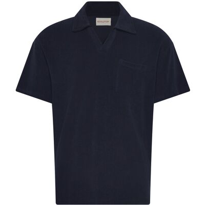 Revolution Terry Polo Shirt S NAVY S Revolution Terry Polo Shirt S NAVY S