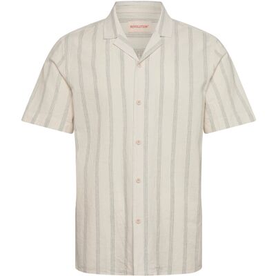 Revolution Short-Sleeved Cuban Shirt M BLUE M Revolution Short-Sleeved Cuban Shirt M BLUE M