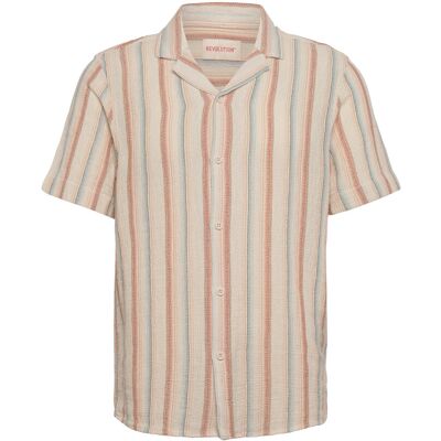 Revolution Short-Sleeved Cuban Shirt M OFFWHITE M Revolution Short-Sleeved Cuban Shirt M OFFWHITE M