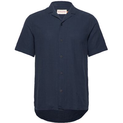 Revolution Short-Sleeved Cuban Shirt M NAVY M Revolution Short-Sleeved Cuban Shirt M NAVY M