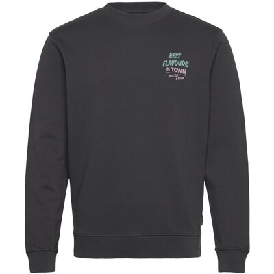 Scotch & Soda Regular Fit Front And Back Artwork Sweatshirt M WASHED BLACK M Scotch & Soda Regular Fit Front And Back Artwork Sweatshirt M WASHED BLACK M