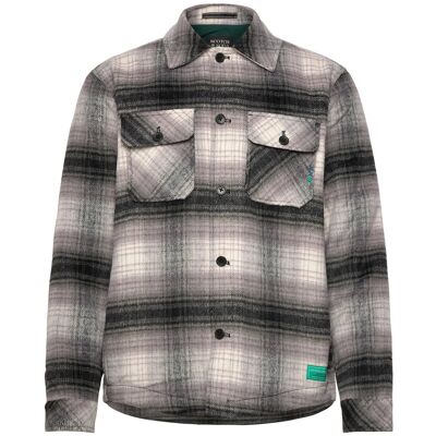 Scotch & Soda Check Overshirt L DARK GREY CHECK L Scotch & Soda Check Overshirt L DARK GREY CHECK L