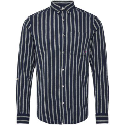 Scotch & Soda Striped Crinkle Structure Regularfit Shirt M GARDEN GREEN STRIPE M Scotch & Soda Striped Crinkle Structure Regularfit Shirt M GARDEN GREEN STRIPE M