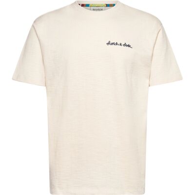 Scotch & Soda Slubyarn Chest Pocket Artwork Relaxedfit Tshirt XL EGGNOG XL Scotch & Soda Slubyarn Chest Pocket Artwork Relaxedfit Tshirt XL EGGNOG XL