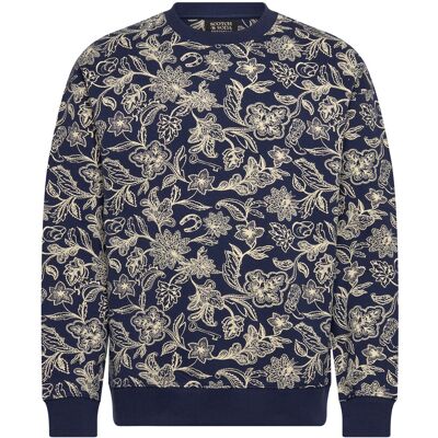 Scotch & Soda Printed Relaxedfit Sweatshirt XL LUCKY BANDANA DRESS BLUES XL Scotch & Soda Printed Relaxedfit Sweatshirt XL LUCKY BANDANA DRESS BLUES XL