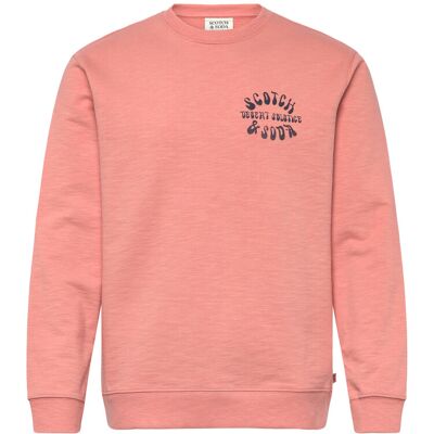 Scotch & Soda Left Chest Logo Regularfit Sweatshirt S CANYON CLAY S Scotch & Soda Left Chest Logo Regularfit Sweatshirt S CANYON CLAY S