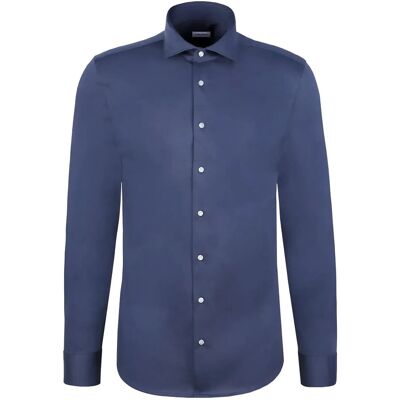 Seidensticker Jersey Shirt Slim 40 BLUE GREY 40 Seidensticker Jersey Shirt Slim 40 BLUE GREY 40