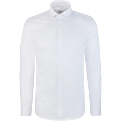 Seidensticker Jersey Shirt Slim 44 WHITE 44 Seidensticker Jersey Shirt Slim 44 WHITE 44