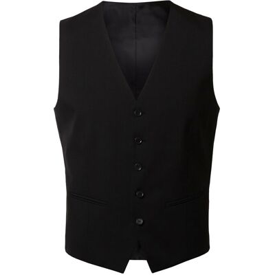 Selected Slhslim-Mylologan Black Waistcoat B Noos 42 BLACK 42 Selected Slhslim-Mylologan Black Waistcoat B Noos 42 BLACK 42