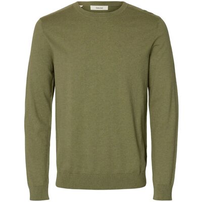 Selected Slmberg Crew Neck Noos S DEEP LICHEN GREEN S Selected Slmberg Crew Neck Noos S DEEP LICHEN GREEN S