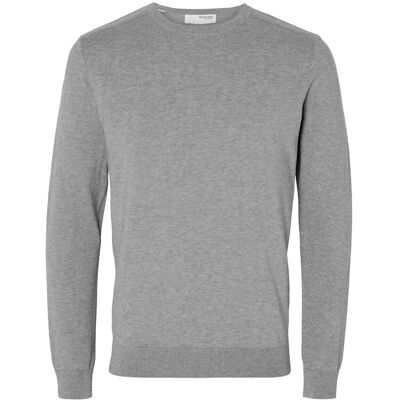 Selected Slmberg Crew Neck Noos XXL MEDIUM GREY MELANGE XXL Selected Slmberg Crew Neck Noos XXL MEDIUM GREY MELANGE XXL
