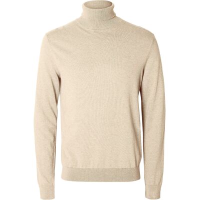 Selected Slhberg Roll Neck Noos S OATMEAL S Selected Slhberg Roll Neck Noos S OATMEAL S
