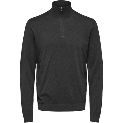 Selected Slhberg Ls Half Zip Noos XXL ANTRACIT XXL Selected Slhberg Ls Half Zip Noos XXL ANTRACIT XXL