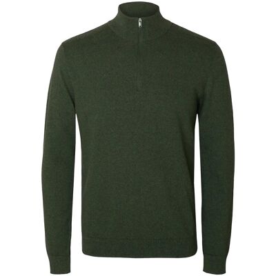 Selected Slhberg Ls Half Zip Noos L FOREST NIGHT L Selected Slhberg Ls Half Zip Noos L FOREST NIGHT L