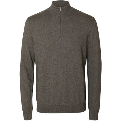 Selected Slhberg Ls Half Zip Noos L MOREL L Selected Slhberg Ls Half Zip Noos L MOREL L