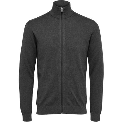 Selected Slmberg Full Zip Cardigan Noos S ANTRACIT S Selected Slmberg Full Zip Cardigan Noos S ANTRACIT S