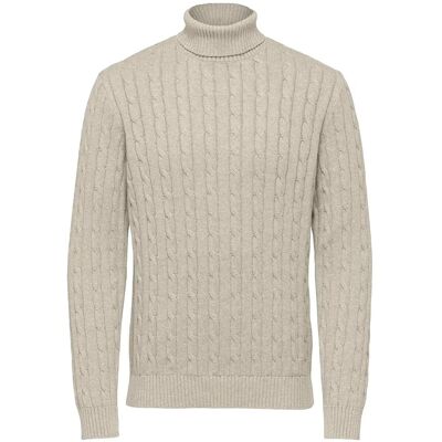 Selected Slhryan Structure Roll Neck S OATMEAL S Selected Slhryan Structure Roll Neck S OATMEAL S