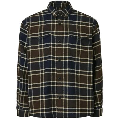 Selected Slhrlxpablo Wool Blend Overshirt M DARK BROWN MELANGE M Selected Slhrlxpablo Wool Blend Overshirt M DARK BROWN MELANGE M
