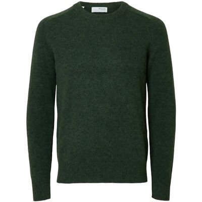 Selected Slmrai Ls Knit Crew Neck Noos L DEEP FOREST L Selected Slmrai Ls Knit Crew Neck Noos L DEEP FOREST L