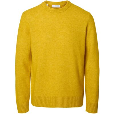 Selected Slmrai Ls Knit Crew Neck Noos S GOLD FLAKE S Selected Slmrai Ls Knit Crew Neck Noos S GOLD FLAKE S