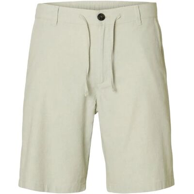 Selected Slmregular-Brody Linen Bld Shorts Noos M AQUA GRAY M Selected Slmregular-Brody Linen Bld Shorts Noos M AQUA GRAY M