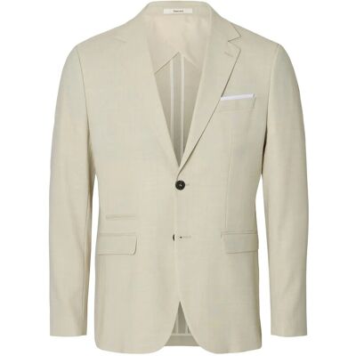 Selected Slmslim-Oasis Linen Blz Noos 44 EGRET 44 Selected Slmslim-Oasis Linen Blz Noos 44 EGRET 44