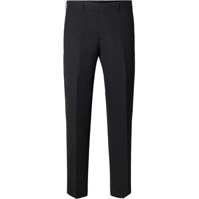 Selected Slmslim-Oasis Linen Trs Noos 56 BLACK 56 Selected Slmslim-Oasis Linen Trs Noos 56 BLACK 56