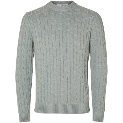 Selected Slhryan Structure Crew Neck L MEDIUM GREY MELANGE L Selected Slhryan Structure Crew Neck L MEDIUM GREY MELANGE L