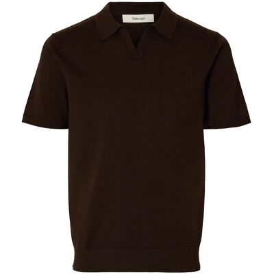 Selected Slhteller Ss Knit Polo Noos S DELICIOSO S Selected Slhteller Ss Knit Polo Noos S DELICIOSO S