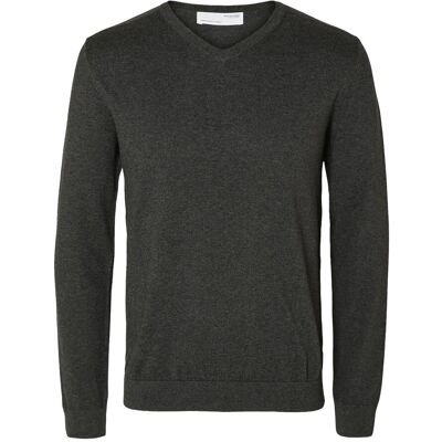 Selected Slhberg Ls Knit V-Neck Noos S ANTRACIT S Selected Slhberg Ls Knit V-Neck Noos S ANTRACIT S