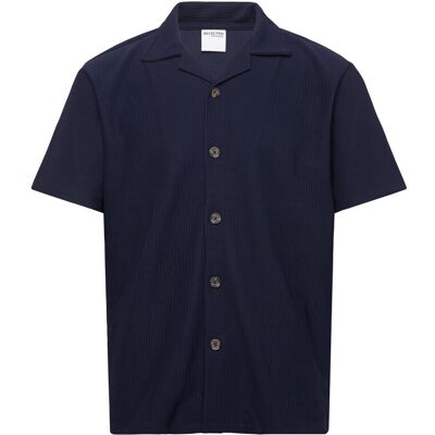 Selected Slhloose-Plisse Resort Ss Shirt Ex M BLACK IRIS M Selected Slhloose-Plisse Resort Ss Shirt Ex M BLACK IRIS M