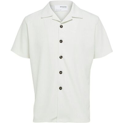 Selected Slhloose-Plisse Resort Ss Shirt Ex S EGRET S Selected Slhloose-Plisse Resort Ss Shirt Ex S EGRET S