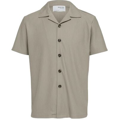 Selected Slhloose-Plisse Resort Ss Shirt Ex S PURE CASHMERE S Selected Slhloose-Plisse Resort Ss Shirt Ex S PURE CASHMERE S