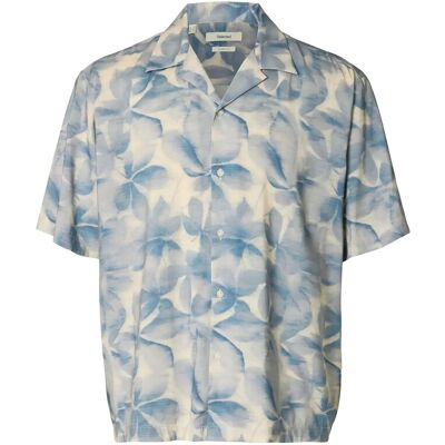 Selected Slhrlxair Mix Ss Shirt M BLUE MIRAGE M Selected Slhrlxair Mix Ss Shirt M BLUE MIRAGE M