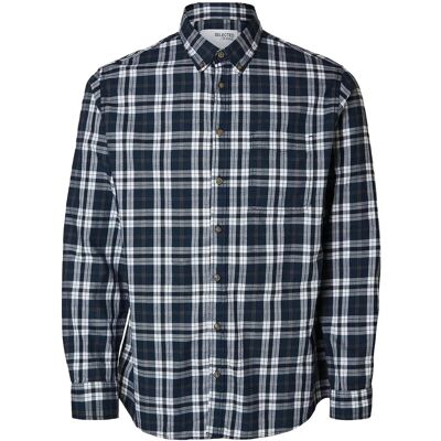 Selected Slhslimowen-Brushed Shirt Ls D M DARK SAPPHIRE M Selected Slhslimowen-Brushed Shirt Ls D M DARK SAPPHIRE M