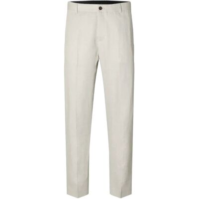 Selected Slhregular-Will Linen Trs Noos 52 SAND 52 Selected Slhregular-Will Linen Trs Noos 52 SAND 52