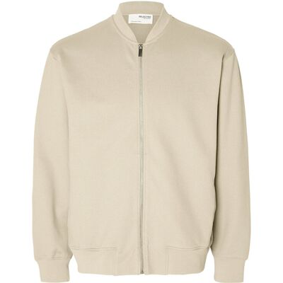 Selected Slhmack Sweat Bomber Ls Noos M OATMEAL M Selected Slhmack Sweat Bomber Ls Noos M OATMEAL M