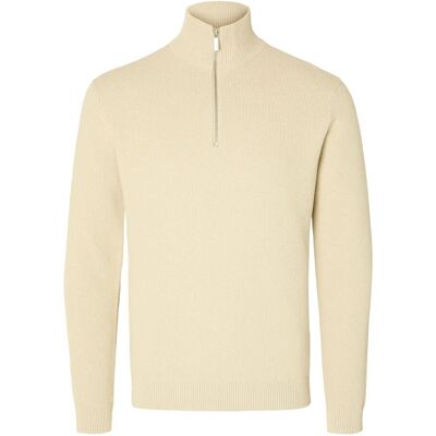 Selected Slmdane Ls Knit Structure Half Zip Noos XXL OATMEAL XXL Selected Slmdane Ls Knit Structure Half Zip Noos XXL OATMEAL XXL