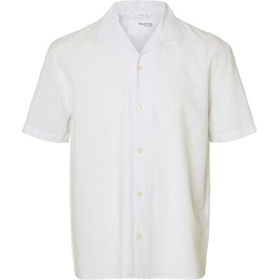 Selected Slhrelaxsun Shirt Ss Resort S WHITE S Selected Slhrelaxsun Shirt Ss Resort S WHITE S