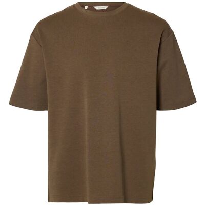 Selected Slmlooseoscar Ss O-Neck Tee Noos L CHOCOLATE CHIP L Selected Slmlooseoscar Ss O-Neck Tee Noos L CHOCOLATE CHIP L