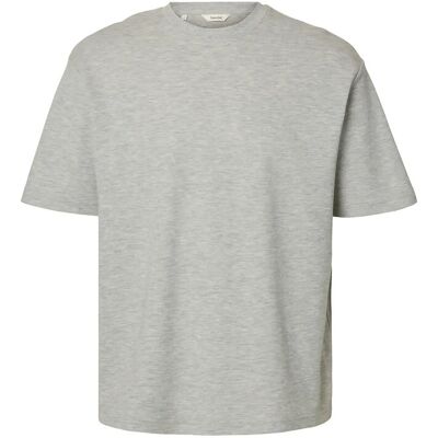 Selected Slmlooseoscar Ss O-Neck Tee Noos L LIGHT GREY MELANGE L Selected Slmlooseoscar Ss O-Neck Tee Noos L LIGHT GREY MELANGE L