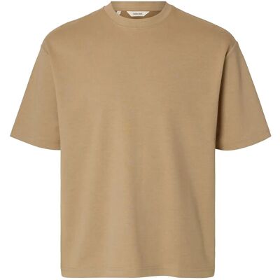 Selected Slmlooseoscar Ss O-Neck Tee Noos XXL SAVANNAH TAN XXL Selected Slmlooseoscar Ss O-Neck Tee Noos XXL SAVANNAH TAN XXL