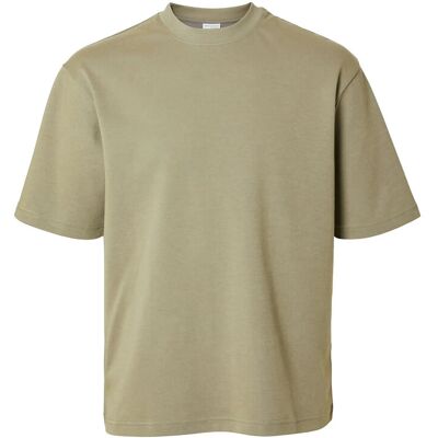 Selected Slmlooseoscar Ss O-Neck Tee Noos S VETIVER S Selected Slmlooseoscar Ss O-Neck Tee Noos S VETIVER S