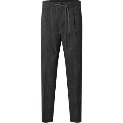 Selected Slh190-Reg Tapered Leroy Pleat Pant Noos S DARK GREY S Selected Slh190-Reg Tapered Leroy Pleat Pant Noos S DARK GREY S