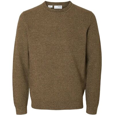 Selected Slmross Ls Knit Structure Crew Neck Noos XXL DEMITASSE XXL Selected Slmross Ls Knit Structure Crew Neck Noos XXL DEMITASSE XXL