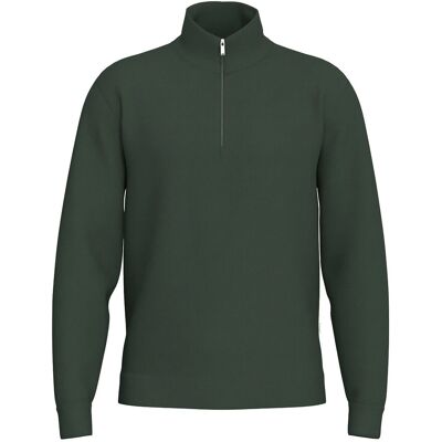 Selected Slhemanuel Soft Zip High Neck Sweat Noos M DEEP FOREST M Selected Slhemanuel Soft Zip High Neck Sweat Noos M DEEP FOREST M
