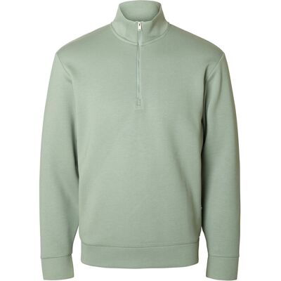 Selected Slhemanuel Soft Zip High Neck Sweat Noos S ICEBERG GREEN S Selected Slhemanuel Soft Zip High Neck Sweat Noos S ICEBERG GREEN S