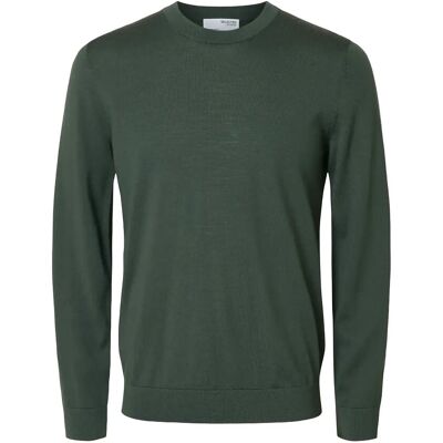 Selected Slmtray Ls Knit Merino Crew Neck Noos S DEEP FOREST S Selected Slmtray Ls Knit Merino Crew Neck Noos S DEEP FOREST S
