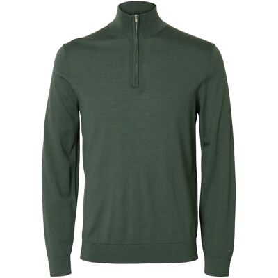 Selected Slhtray Ls Knit Merino Half Zip Noos XL DEEP FOREST XL Selected Slhtray Ls Knit Merino Half Zip Noos XL DEEP FOREST XL