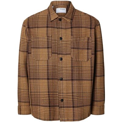 Selected Slhboxy-Houndstooth Big Check Overshirt S CHOCOLATE TORTE S Selected Slhboxy-Houndstooth Big Check Overshirt S CHOCOLATE TORTE S